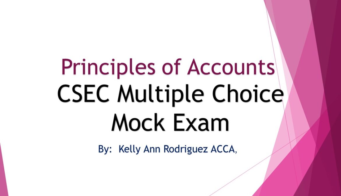 POA MULTIPLE CHOICE MOCK EXAM 2025